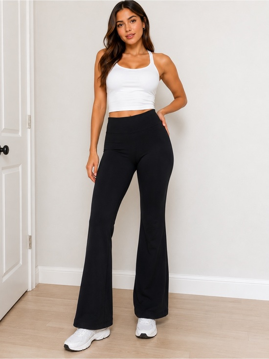 American Tall Pants - American Tall Black Bootcut Yoga Pants Women’s Size 16T Tall Flare